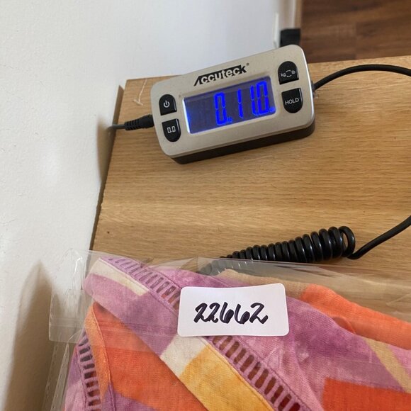 Chicos Top Womens 3 US Extra Large Orange Multi Linen Abstract Lace Detail Slub - Picture 9 of 9